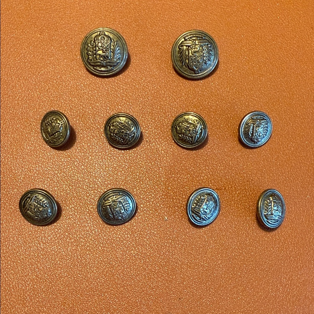 Golden silver Decorative Blazer Buttons